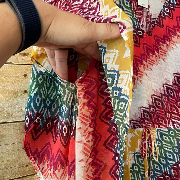 Lane Bryant Top Batwing lightweight 14/16 colorful Top - Picture 4 of 5